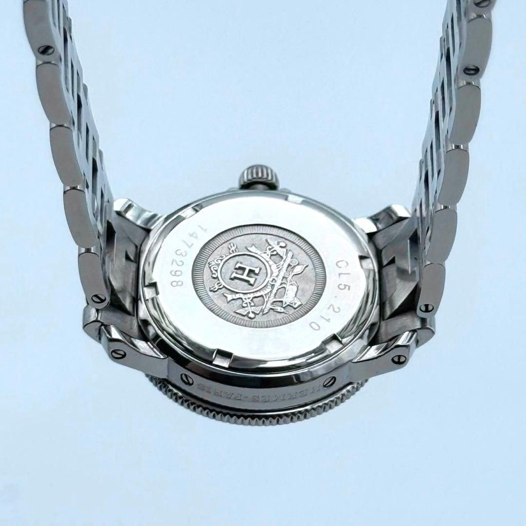 [B1P] Hermes Clipper Diver Navy Dial Mens Boys Size Quartz Wristwatch [m5n]