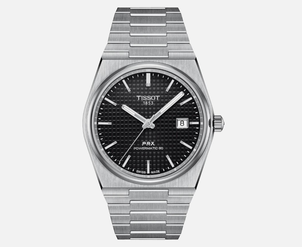 TISSOT PRX POWERMATIC 80 SS BLACK DIAL AUTOMATIC WATCH T137.407.11.051.00