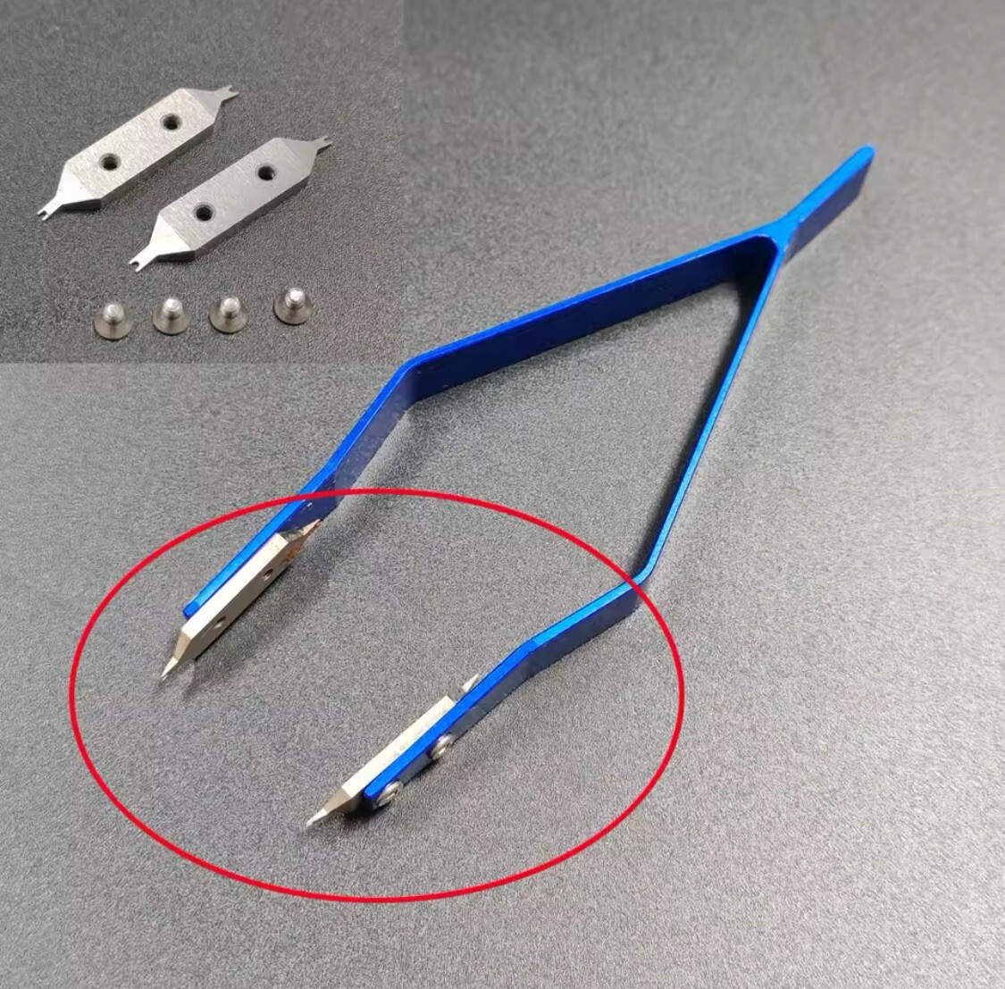 Replacement Forked tips for Rolex Bracelet Bergeon 7825 spring Bar tweezers