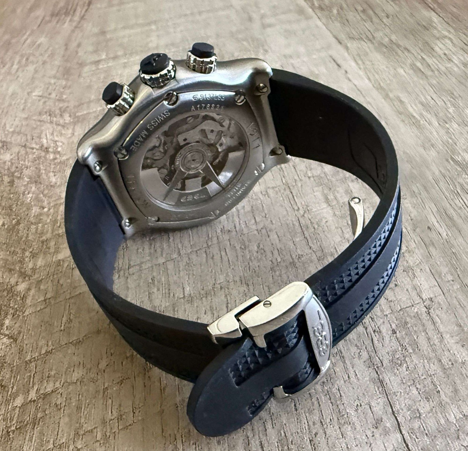 Ebel 1911 Tekton Stainless Steel 48mm, Excellent condition with box and papers