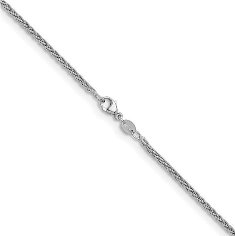2.0mm Platinum PT950 Solid Wheat Chain Necklace 16″ 18″ 20″ 24″ or 30″