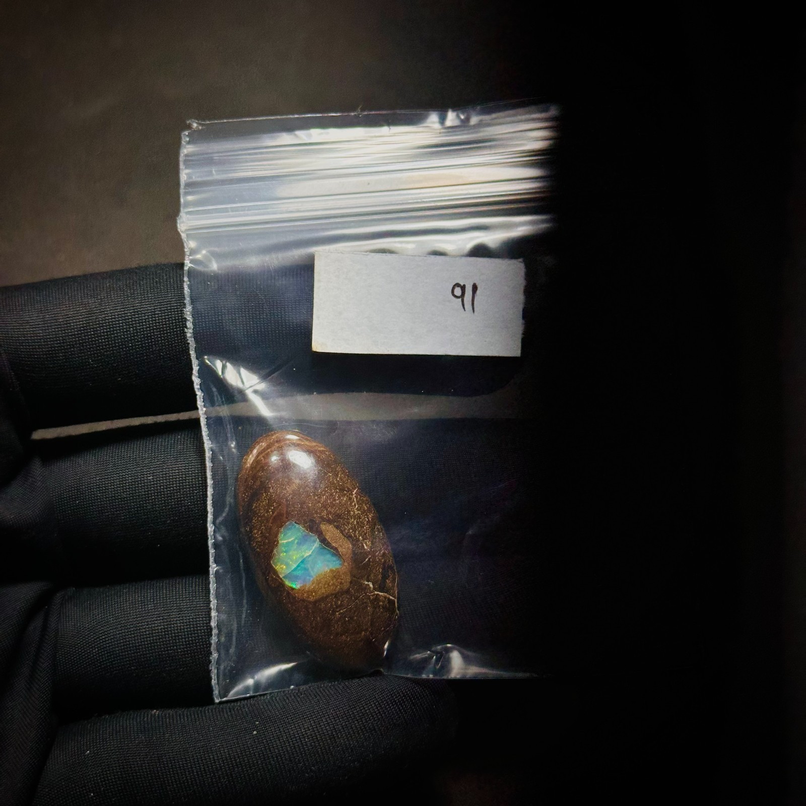 40Ct, Earth-Mined Australian Boulder Opal, Hand Polished Opal Cabochon, 36x20x9