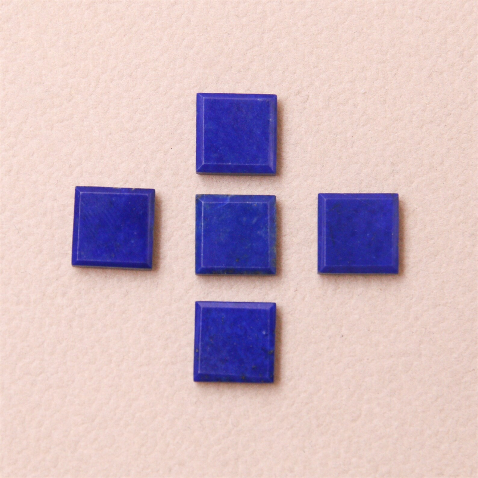 Natural Lapis Lazuli Square Step Cut 10mm To 20mm Loose Gemstone