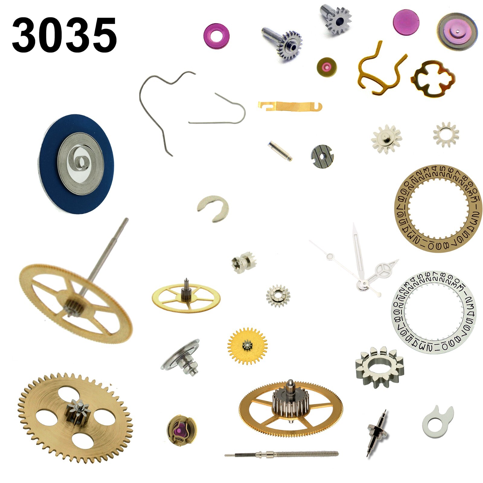High Quality Parts to Fit Rolex Caliber 3035 Movement
