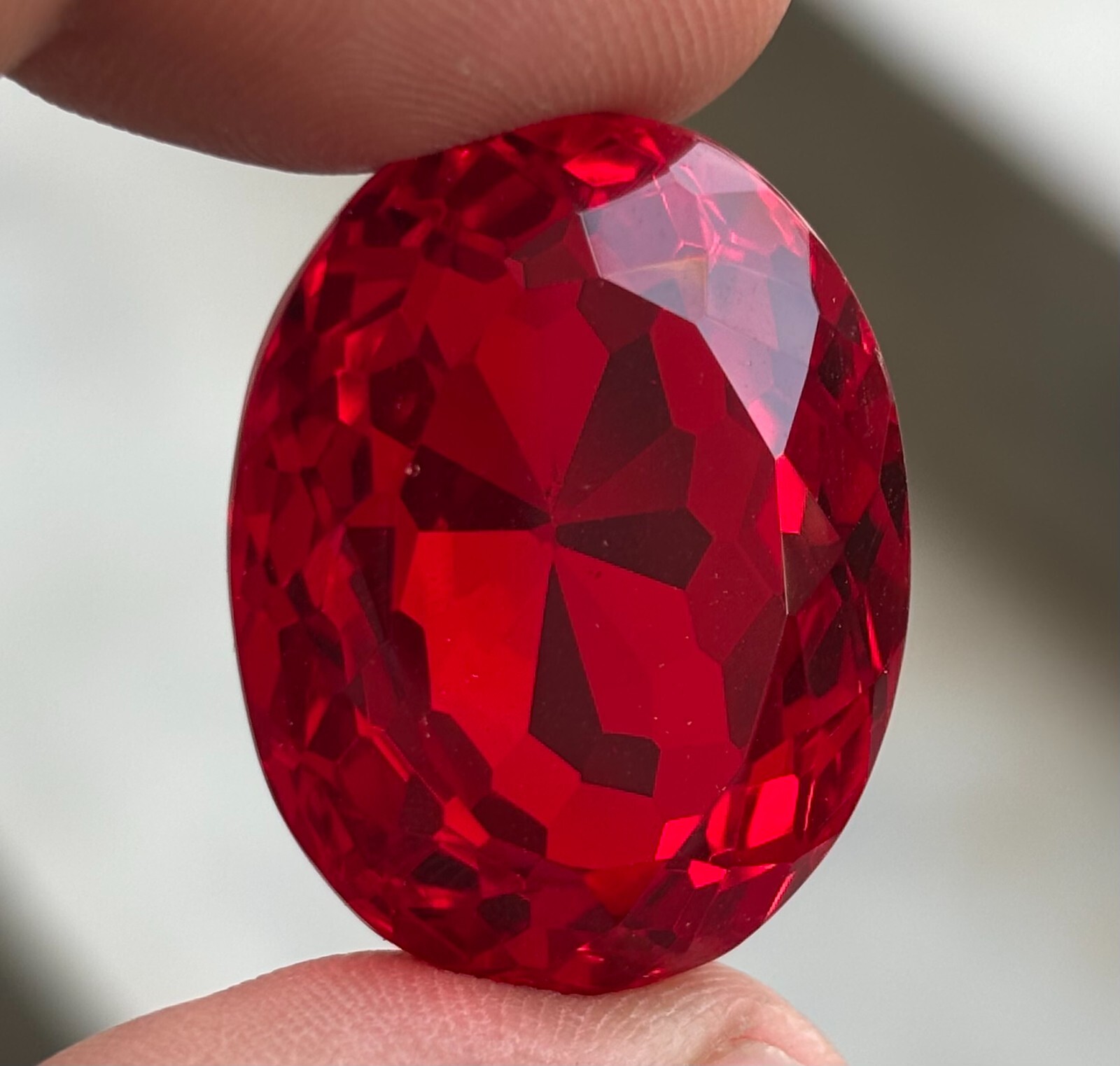 205 CT BIG SIZE Natural Certified Blood Red Ruby Oval Cut Loose Gemstone
