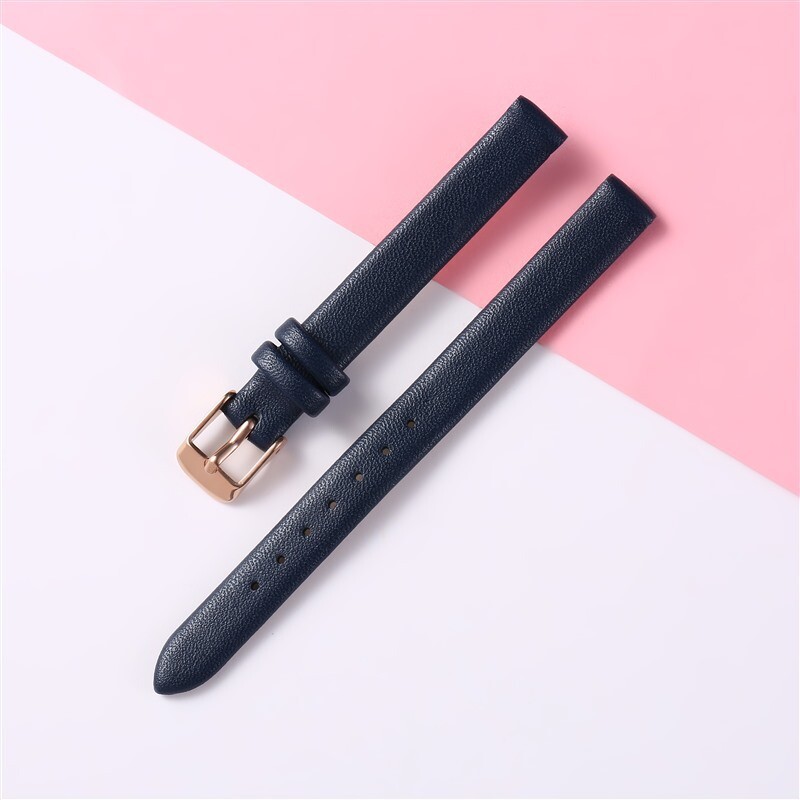 Quality Double Sided Cowhide Genuine Leather Watch Band Strap 8 10 12 14 16mm