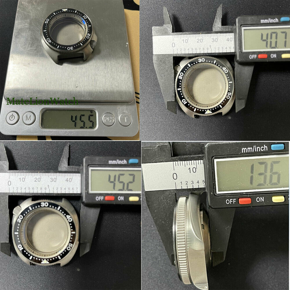 Titanium 200m Diver Watch Case Fit NH35 NH36 Sapphire Crystal AR Coating 20ATM
