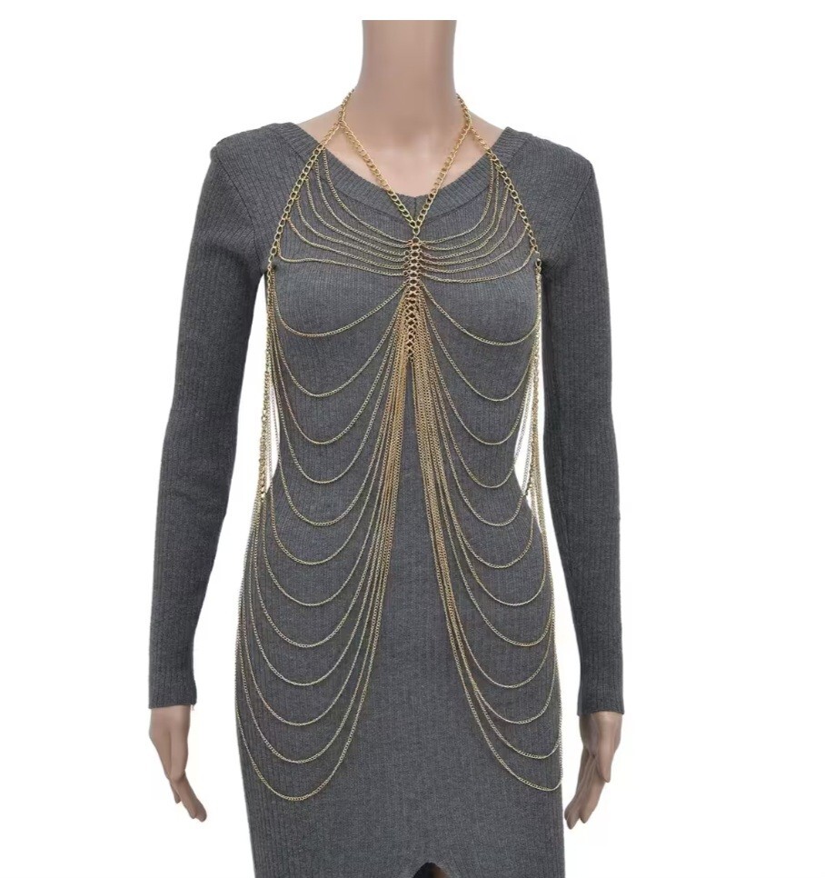 ❤️ Super Sexy Goldtone Body Chain