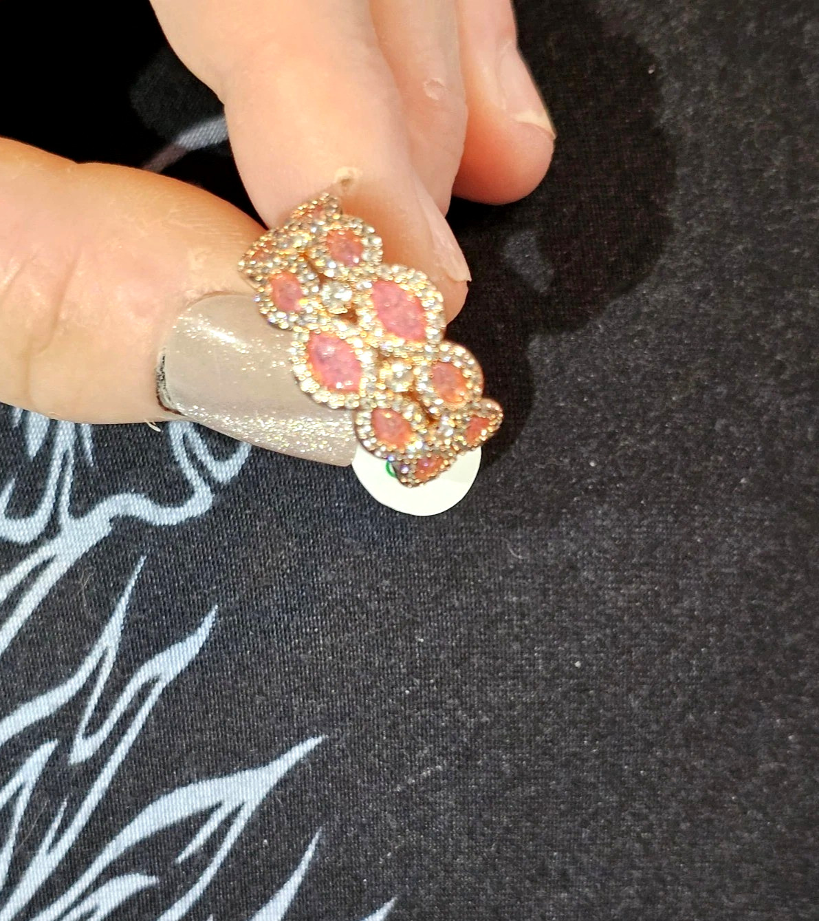 Bomb Party BP Bundle – Pink Ice Necklace Earrings Ring Rose Gold-plating Size 8