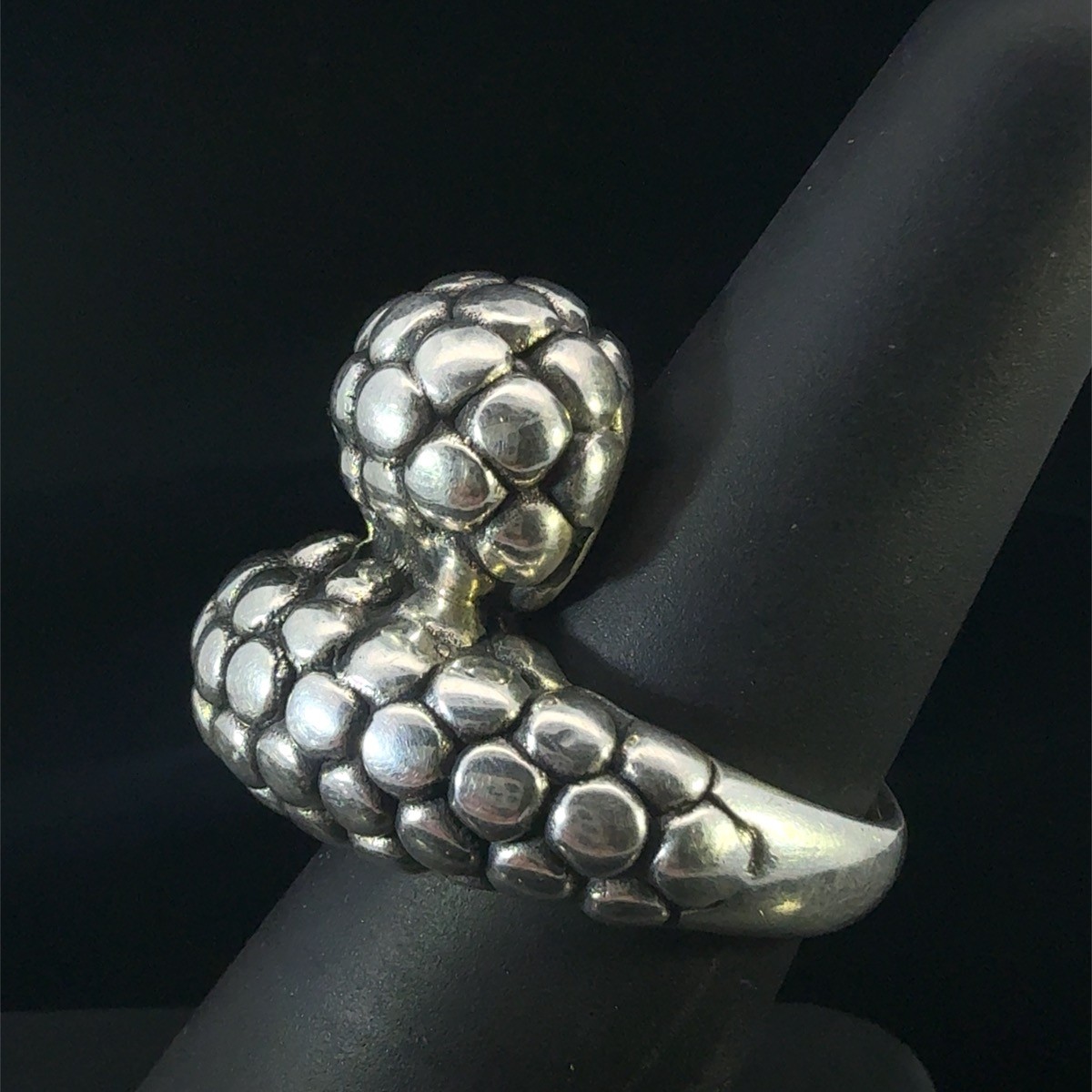 925 Sterling Silver Hollow Puff Ring 5.3 gram Size:6 (WCP034414)