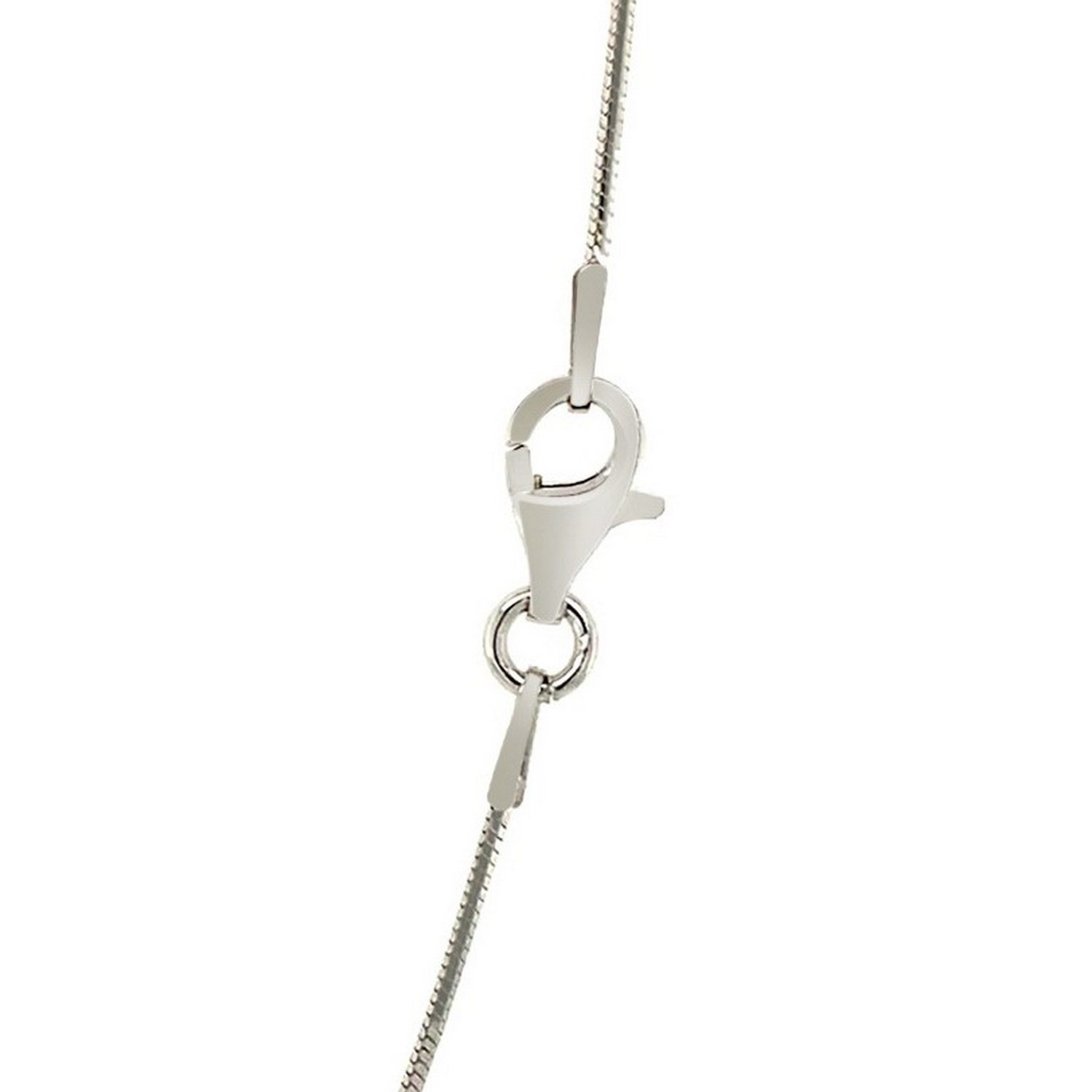 Sterling Silver Rhodium Plated Octagonal Snake Chain (0.90 mm)