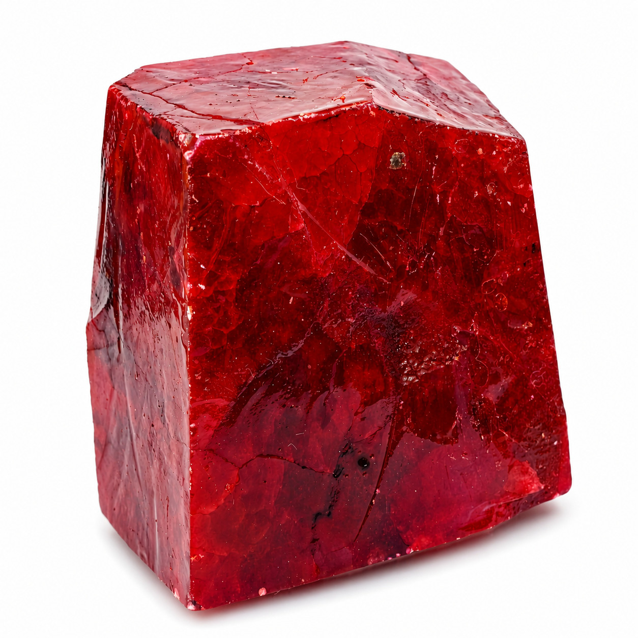 Ruby Red 1222 Ct Red Ruby Natural Huge Size Uncut Rough CERTIFIED Loose Gemstone