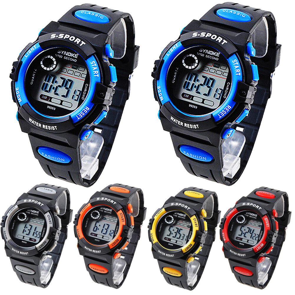 Kids Digital Electronic Watch Waterproof Children Boys Girls Sports LED Watches