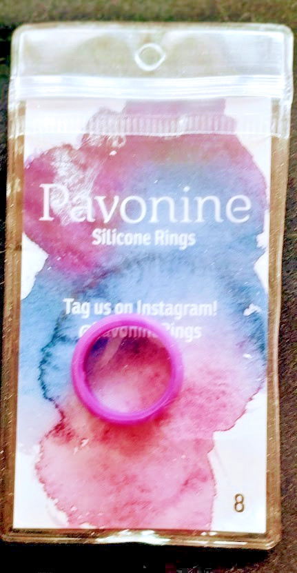 New Pavonine Purple Silicon 6mm Ring Size 8 Men Women