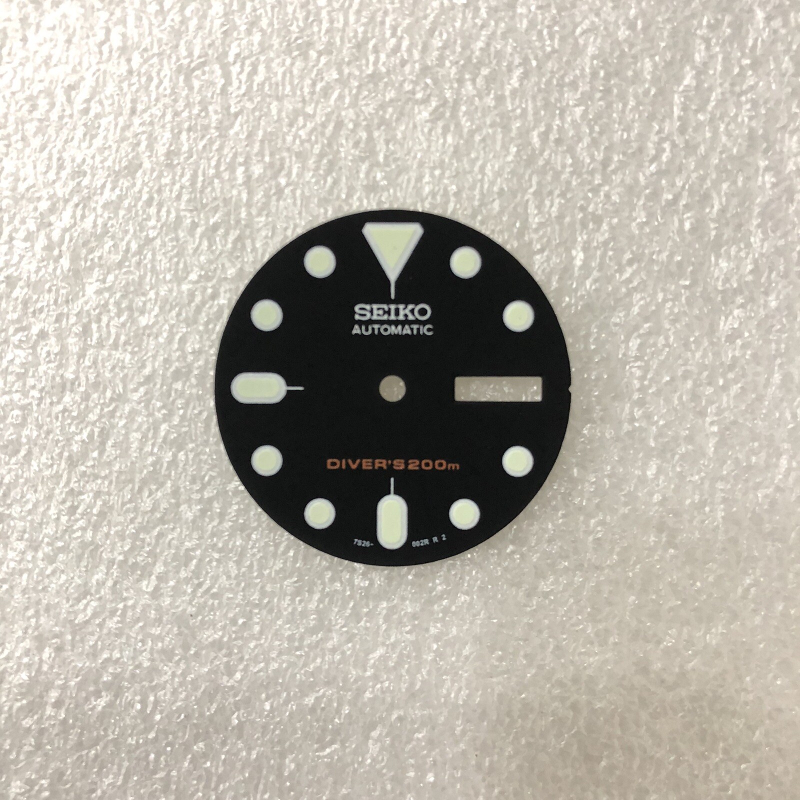 021 SEIKO REPLACEMENT BLACK DIAL LUMINOUS HOUR MARKERS SKX007 7S26-0020 DIVER