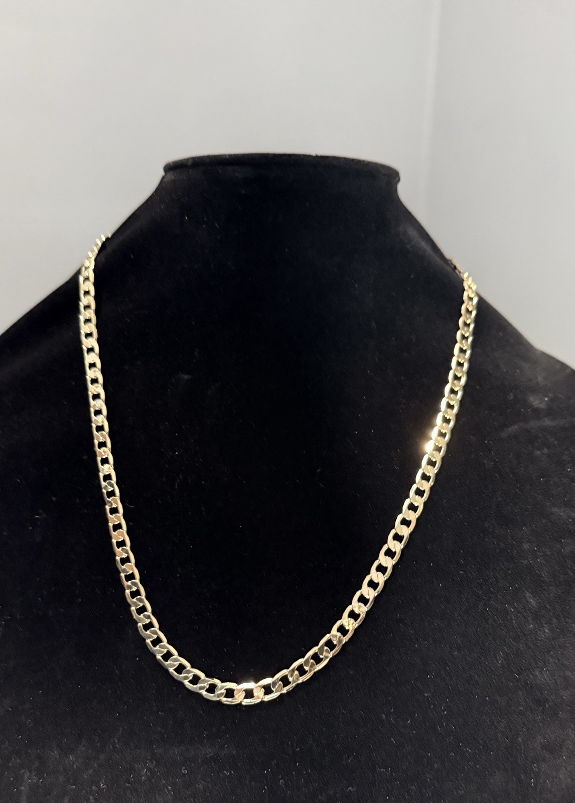 6mm Cuban Link Chain Necklace 23.5” Gold Filled- No Stamp NWOT
