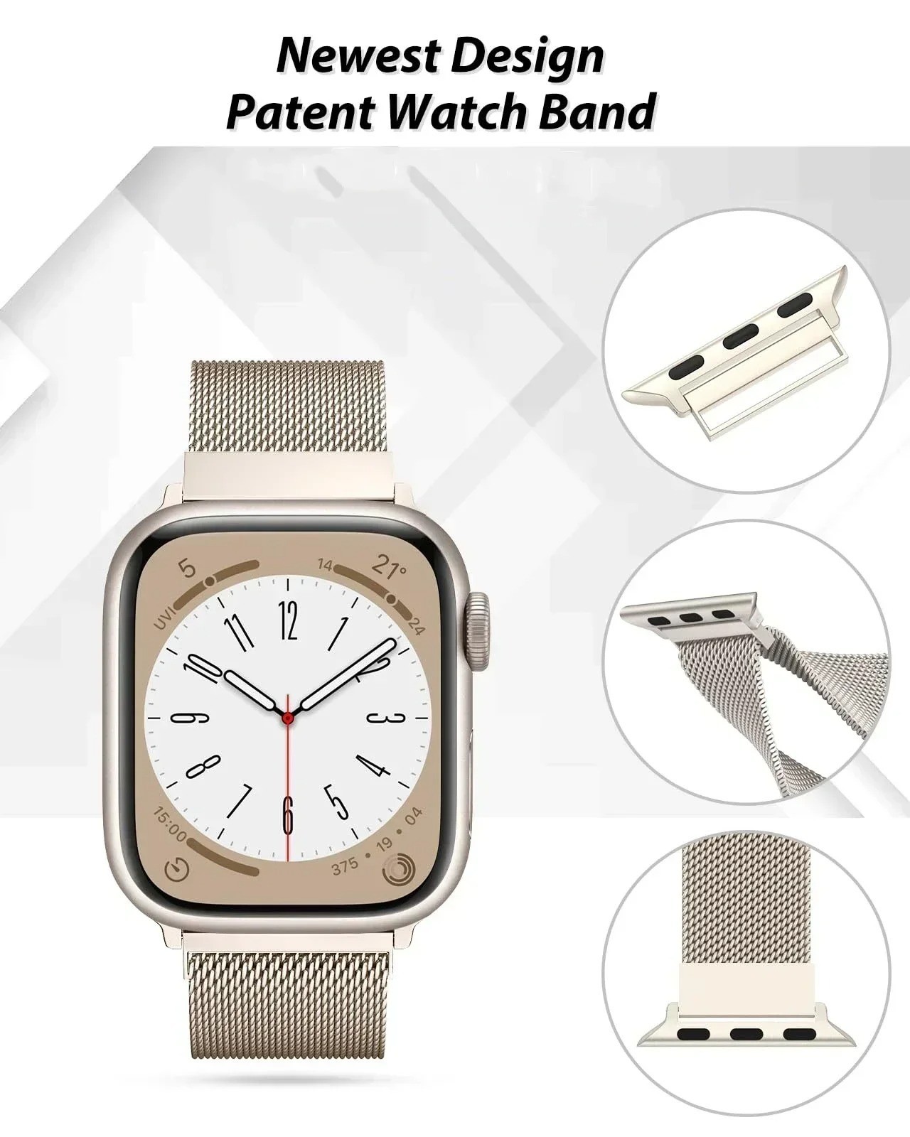 Milanese Loop Band iWatch Strap For Apple Watch Ultra 11 10 9 8 7 SE 38mm-49mm