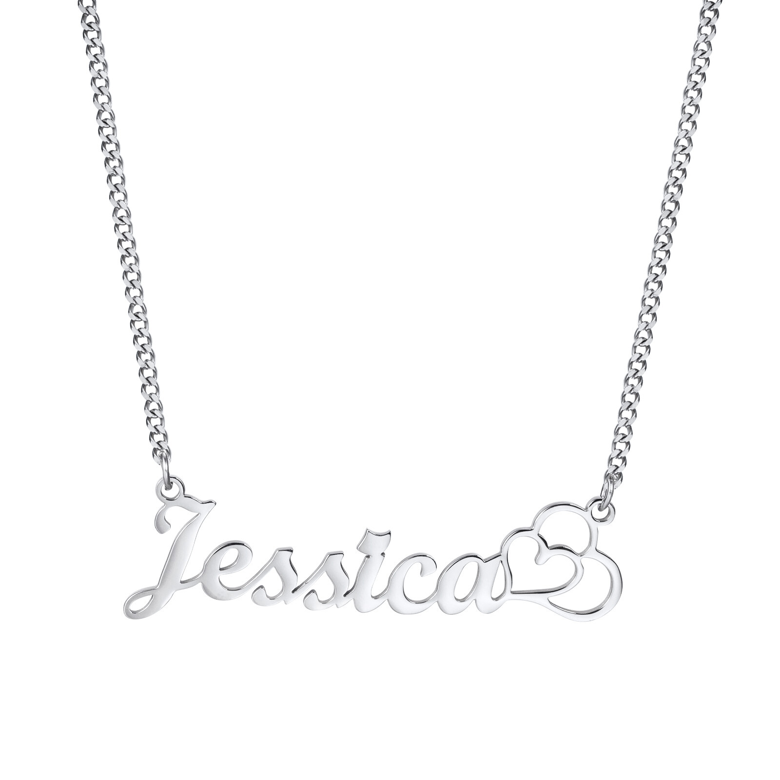 Personalized Name Custom Letter Gold Women Necklace Stainless Steel Pendant Gift