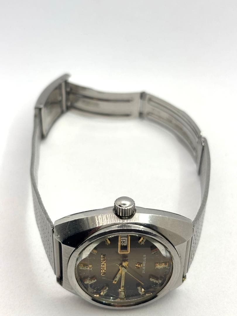 Working Item ORIENT Automatic Self Winding Wristwatch Brown Color