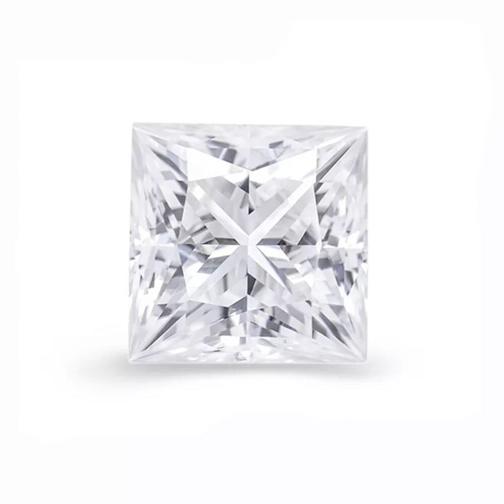 GRA Certified Loose Moissanite Princess Square Cut Stones D VVS1 All Sizes