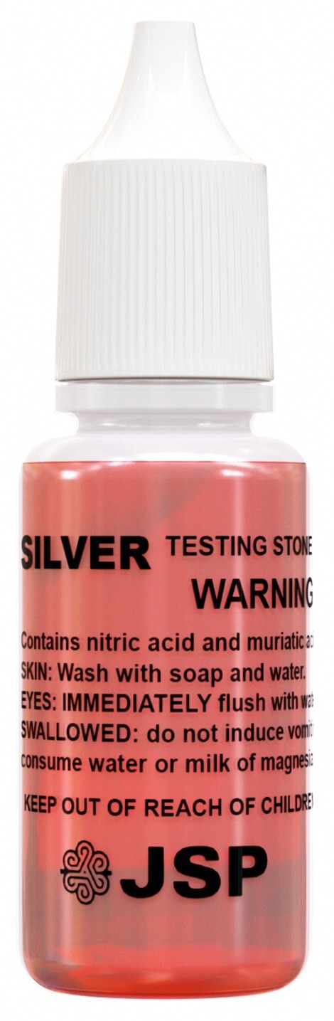 JSP Silver Test Kit Jewelry Precious Metals Scrap Testing 999 Sterling bars ring