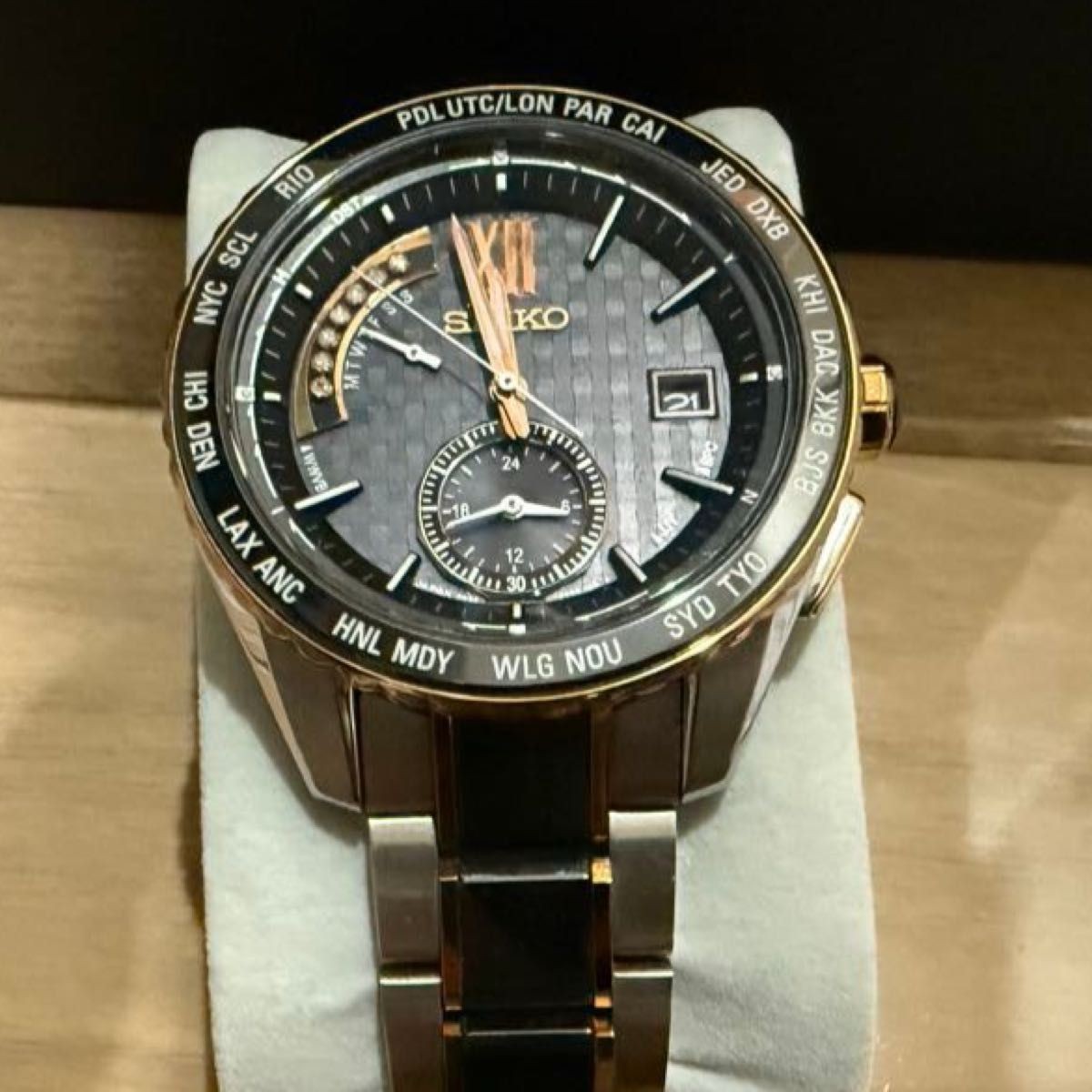 [B1P] Seiko Brightz SAGA174 Executive Radio Solar Mens Wristwatch [v7z]