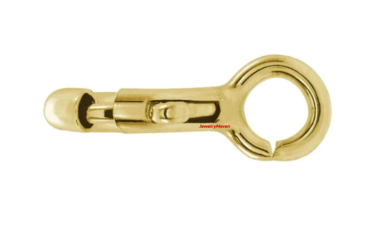 5.5mm 14k HEAVY DUTY WEIGHT Solid Yellow Gold Spring Ring Clasp OPEN Jump Ring