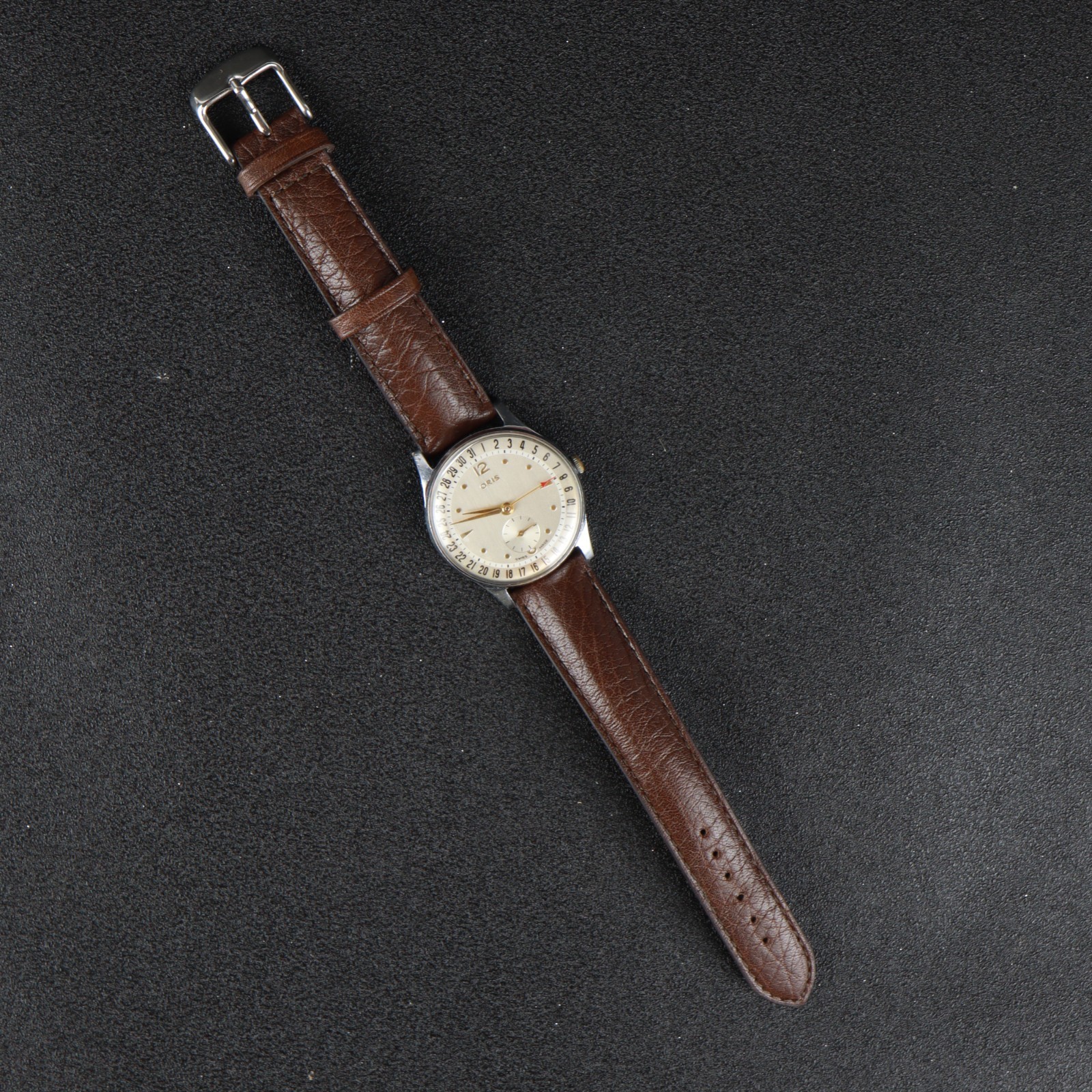 Vintage Oris Pointer Date Cal 453 Manual Wind 1950s Men’s Watch 33mm