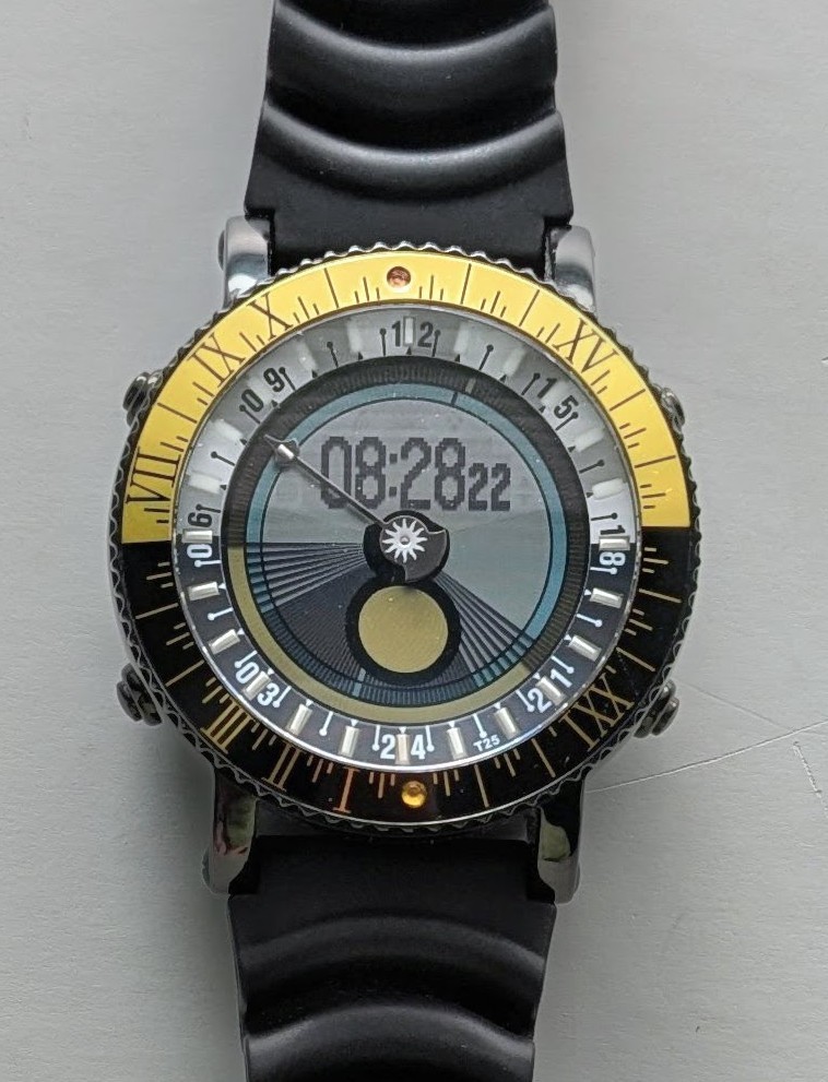 Yes Astronomical V7 WorldWatch Model #7B-KB-PS Titanium in Black