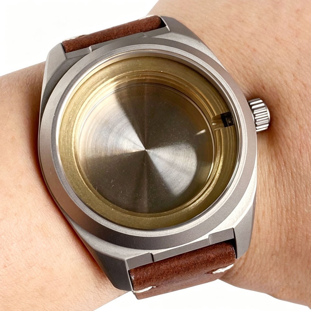 20ATM Retro 40mm Titanium Watch Case Sapphire Glass Fit NH35 ETA2824 Miyota 8215