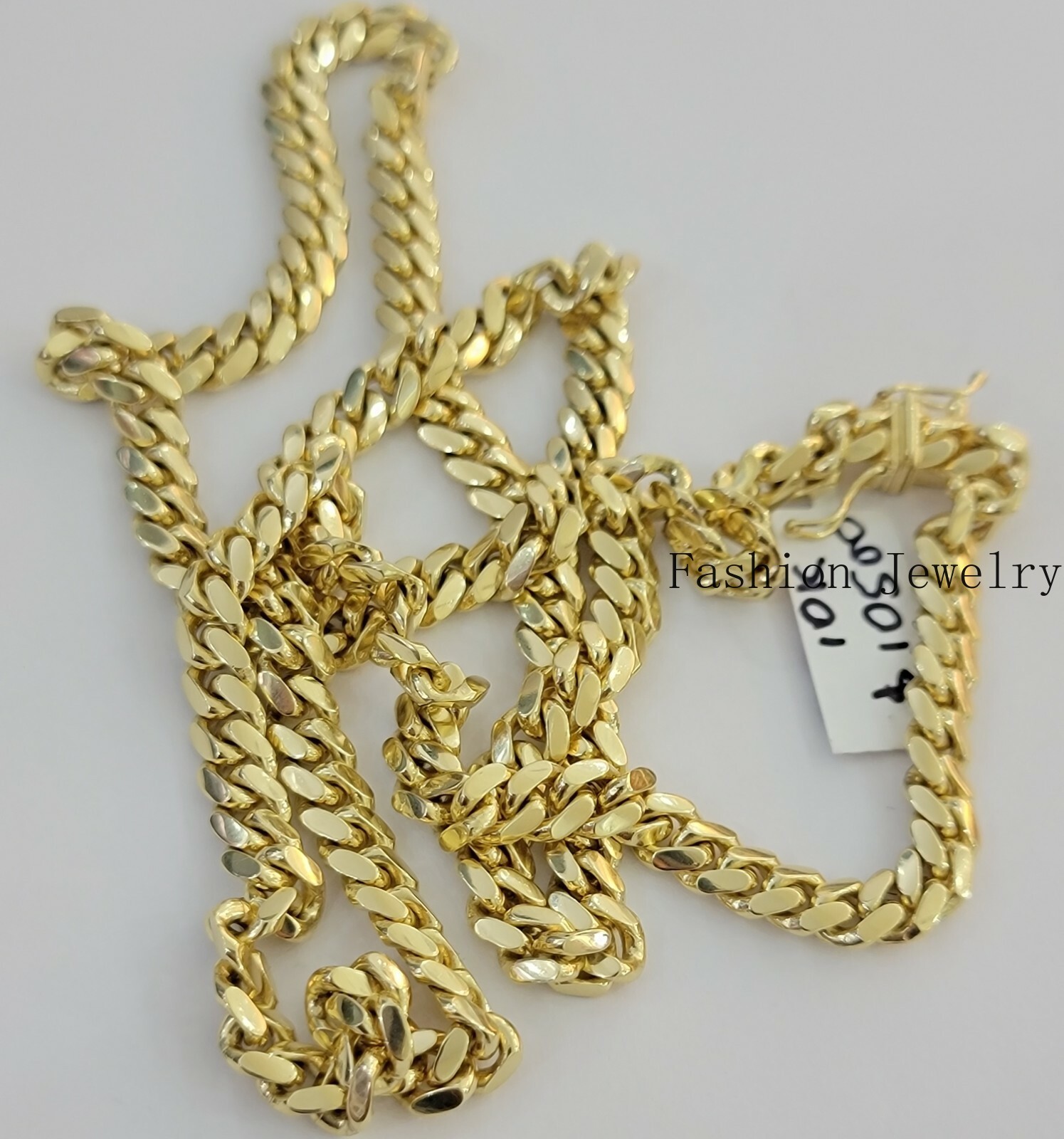 10K Solid Yellow Gold Miami Cuban Link Chain 6mm 20/22 Inch Men 10kt Gold