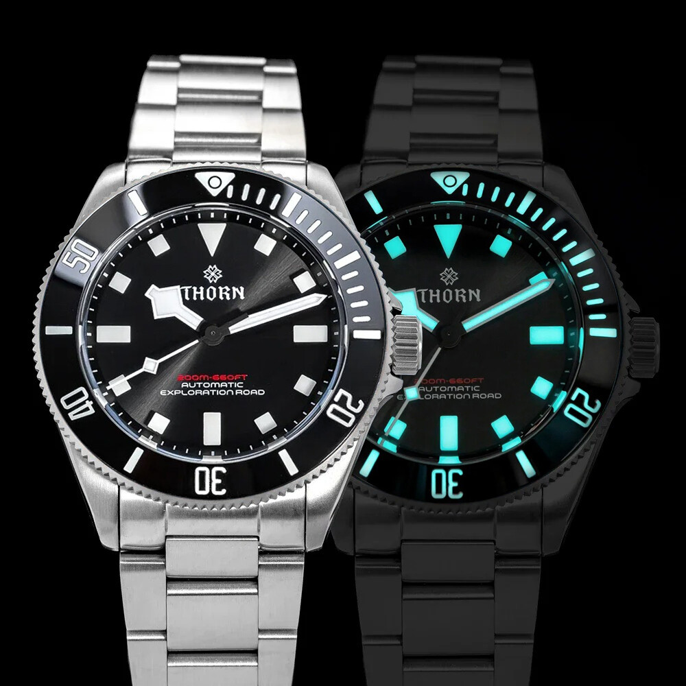 THORN Titanium PT5000 SW200 Diver 200M Automatic Watch 39mm C3 BGW9 Ti3 Pelago