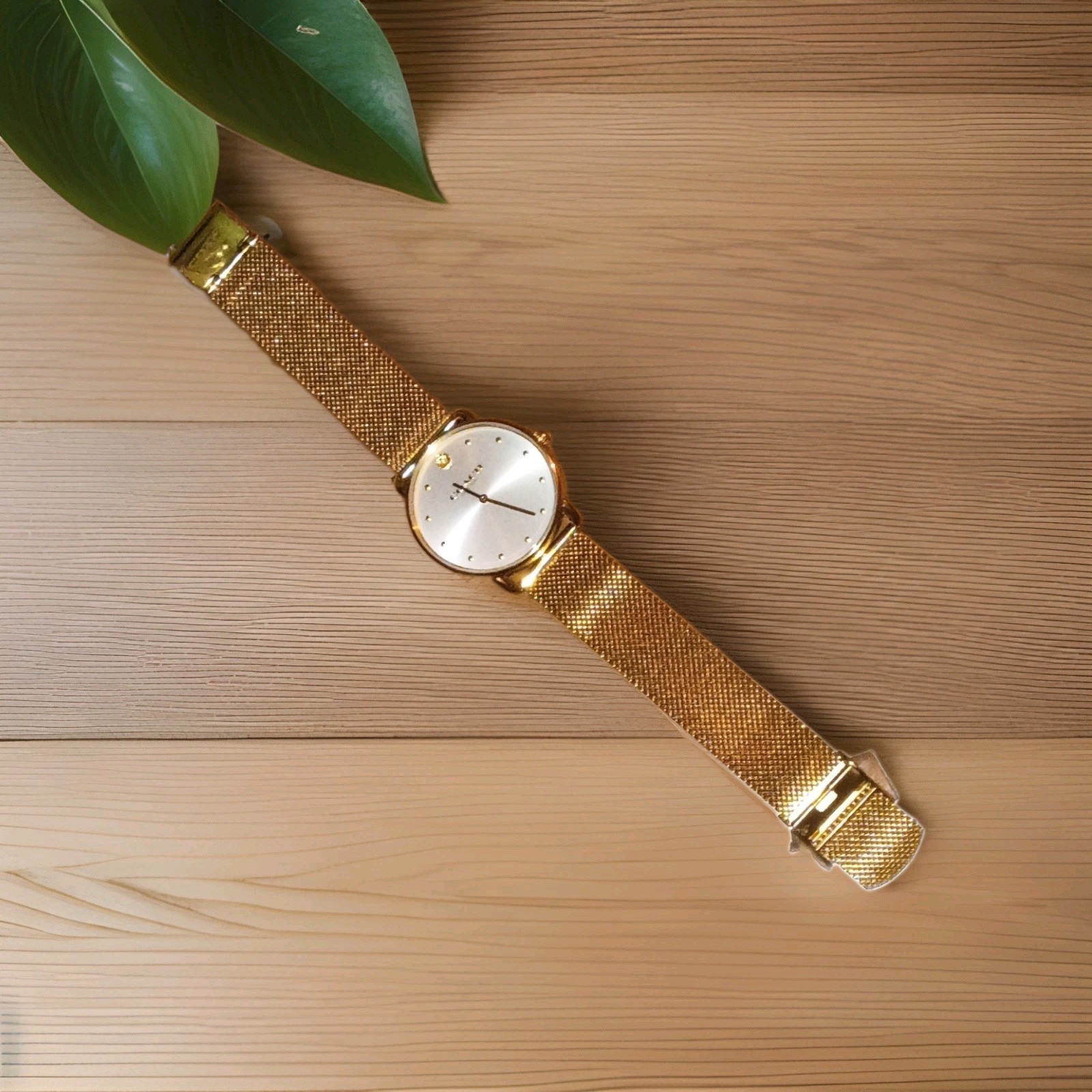 Coach Women’s Elliot Gold Tone Stainless Steel Bracelet Watch