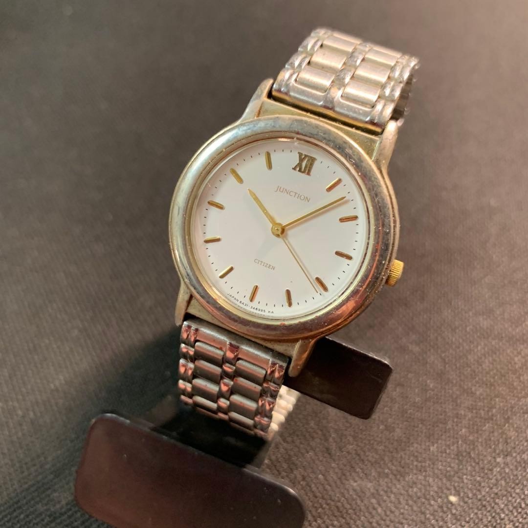 CITIZEN Junction Quartz Watch Battery Dead Not Running For Parts