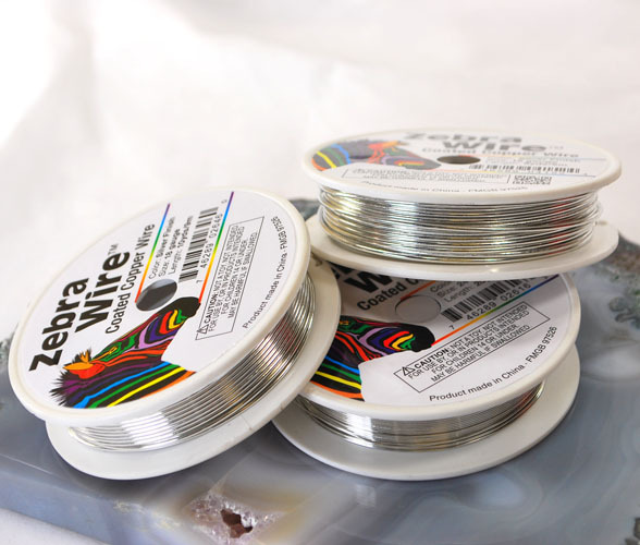 Beading Wire Zebra Silver Round 12,14,16,18,20,22,24,26,28 gauge Free Shipping