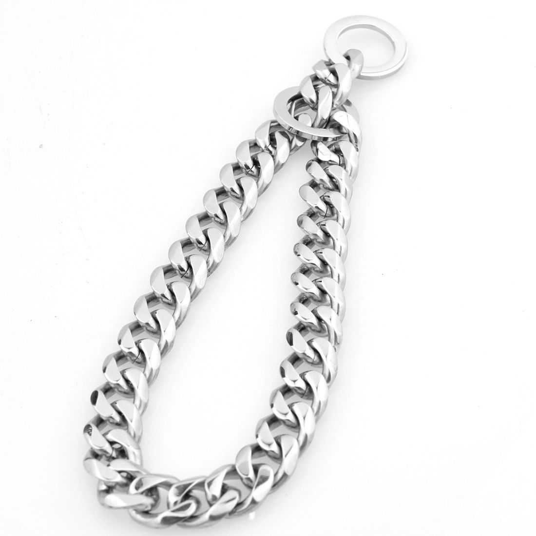 Pet Dog Choke Strong Silver Stainless Steel Chain Choker Collar 8mm 12mm 15mm