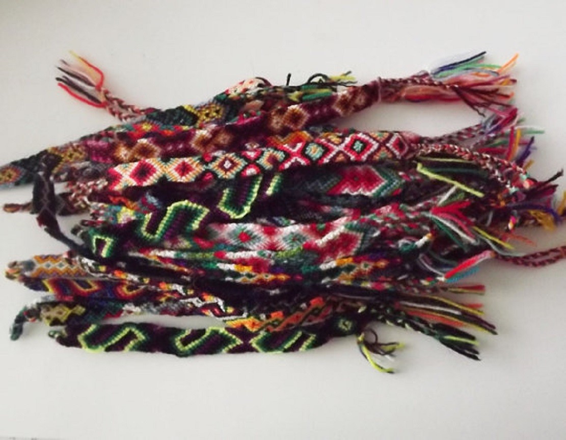 #230 Cuzco 15 Woven Wool Pattern Friendship Bracelets Pack Lot Peru Artisan Mix