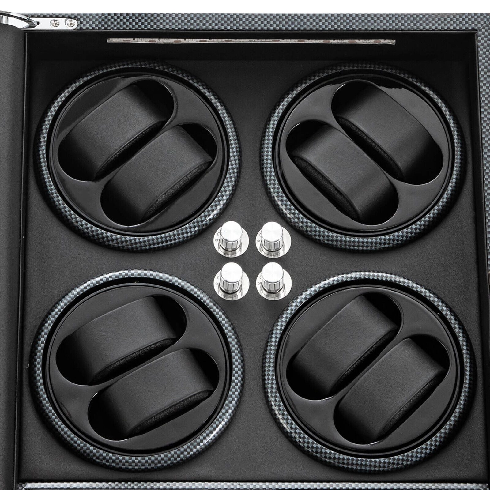 Watches Display Storage Case Automatic Rotation Watch Winder Box+LED Light NEW