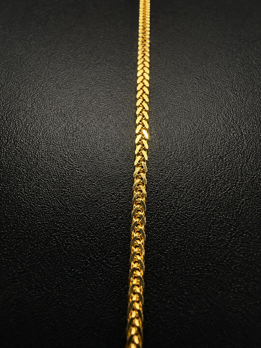 14K Solid Gold Diamond Cut Wheat Chain 0.7mm Necklace 16″ – 20″ Italian Gold
