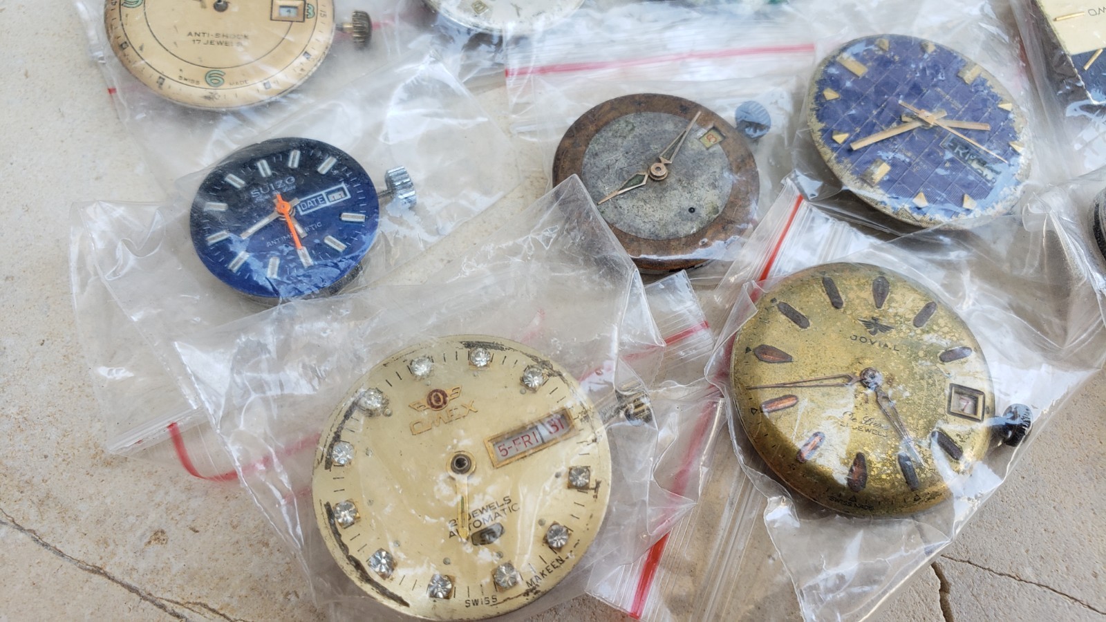 Antique Vintage Automatic Manual Wind Mixed Watch Movements- Lot Of 44 Movement