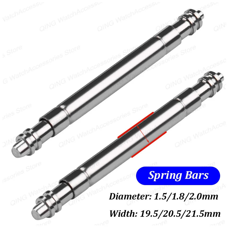 Fat Strong Spring Bars for Rolex Water Ghost 1.5Mm 1.8Mm 2.0Mm Diameter 316L Sta