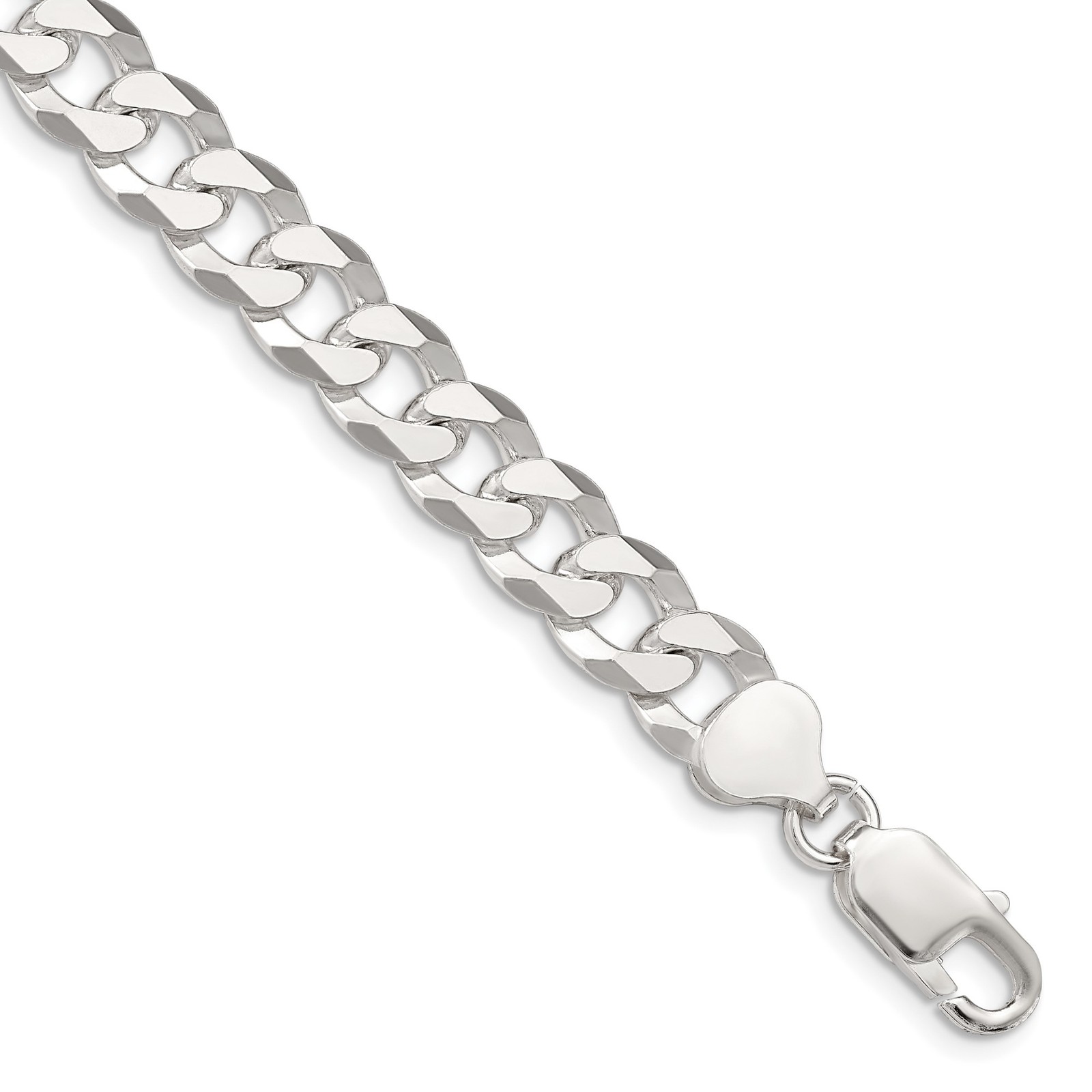 925 Sterling Silver 2.3-14mm Curb Chain Necklace 7-30 Inch Mens Womens
