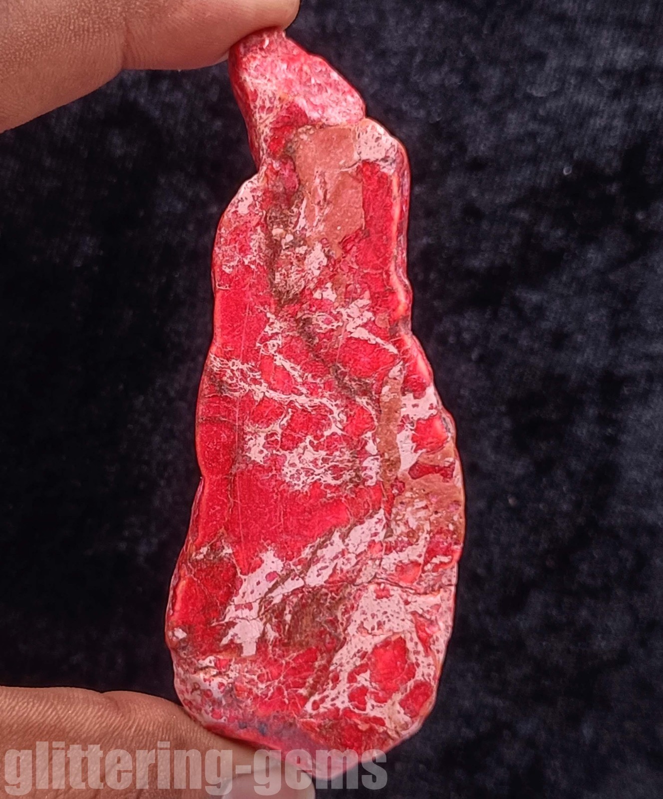 IGL Certified 186 Ct Red Turquoise Slab Rough Natural Gemstone from Arizona 5DNC