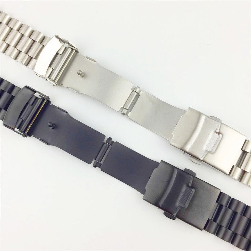 Solid Brushed Stainless Steel Watch Strap Band Wrist Bracelet 18 20 22 24 26mm