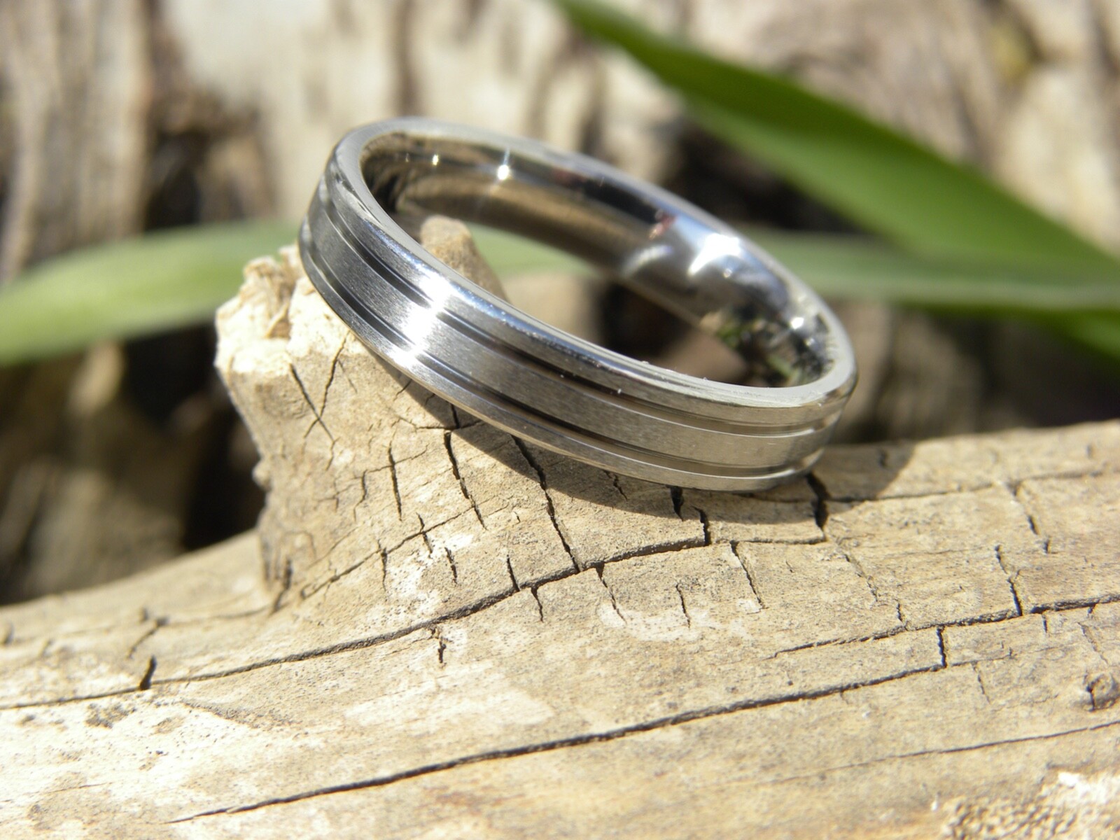 Men’s Everyday Wear Ring, Solid Titanium, 4mm Width, Made by us in the USA