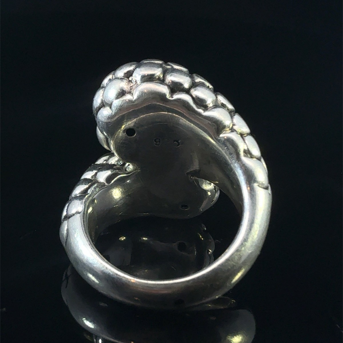 925 Sterling Silver Hollow Puff Ring 5.3 gram Size:6 (WCP034414)