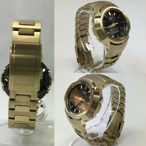 CASIO G SHOCK AWM 500GD 9AJF Watch Analog Digital Solar Powered Full Metal Men’s