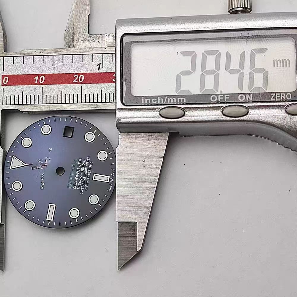 DIY Watch Dial Hands 28.5mm for For R DEEPSEA 2824 STP1-11 Movement Watch Face