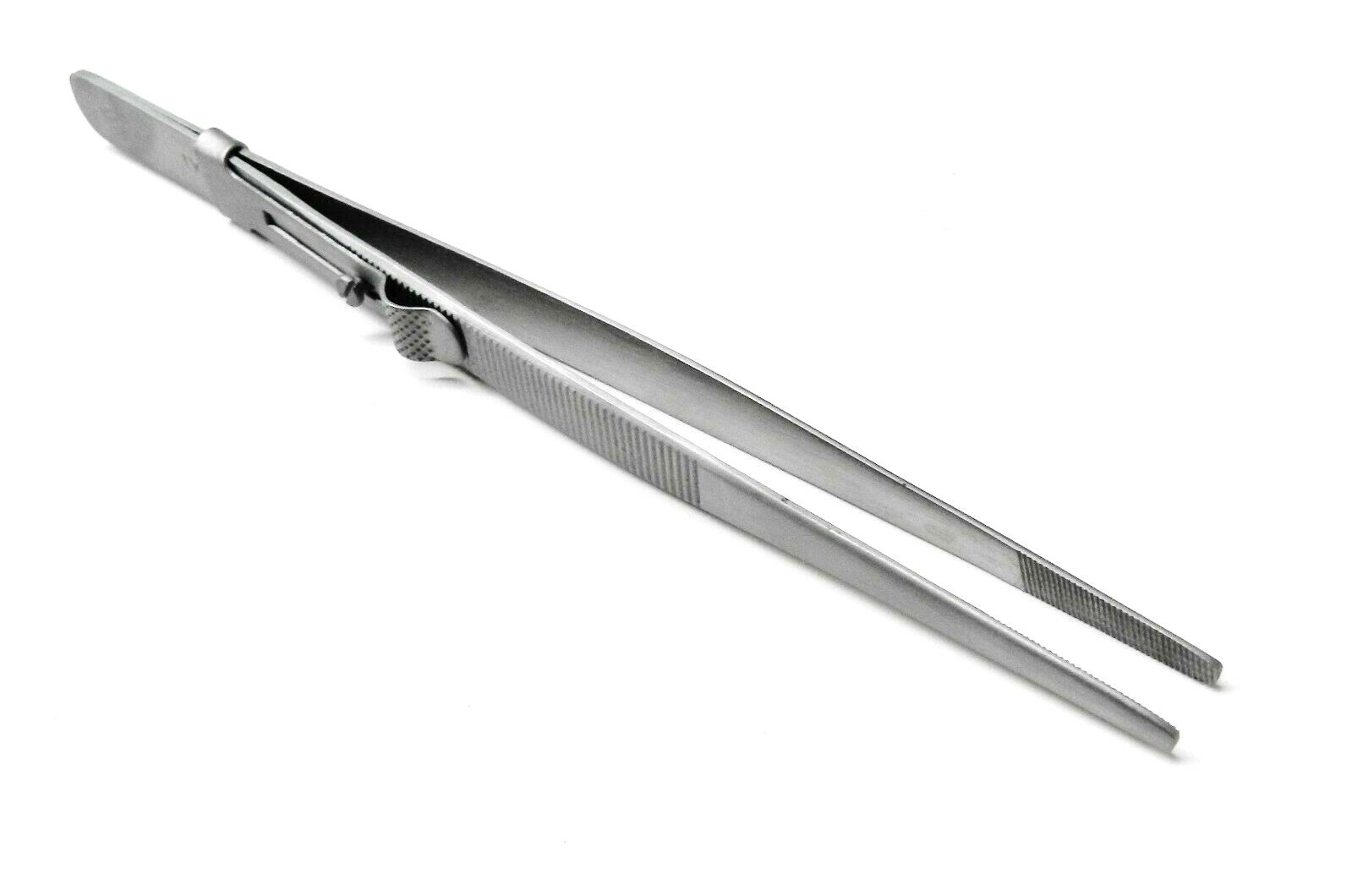 Diamond Tweezers Large Blunt Tip XXL Slide Locking for Colored Gemstones Beads