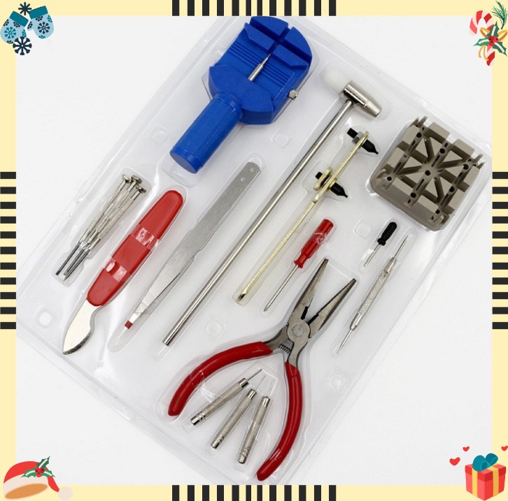 16Pcs Watch Repair Kit Case Opening Strap Removing Accessories Set